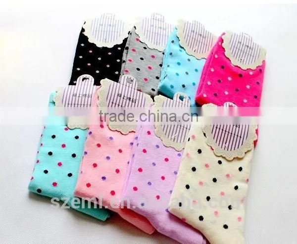 High Quality Wholesale Cute Cotton Women's Point Socks photo-4