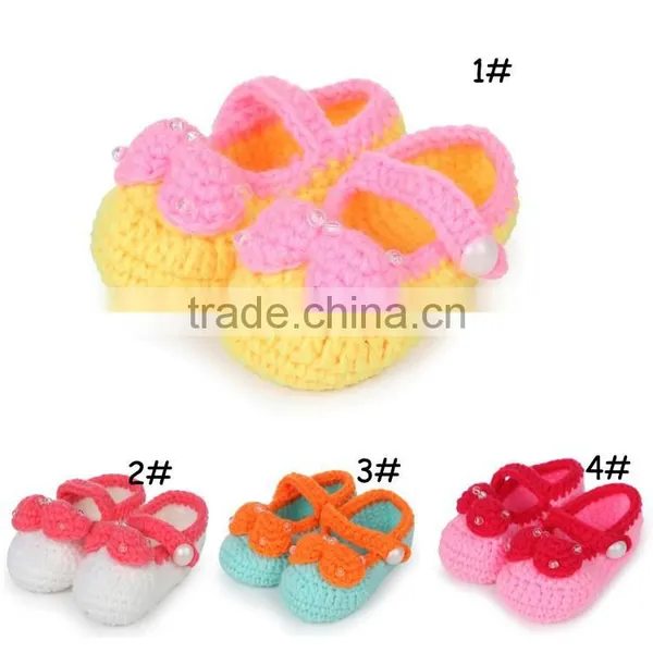 2015 New Design Bowknot Handmade Crochet Fashion Child Shoes photo-6