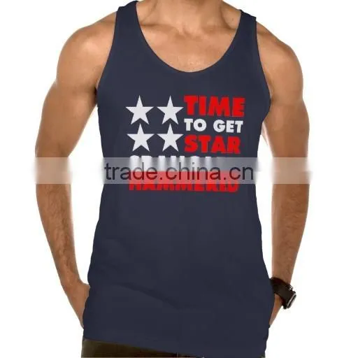 Hot Sale Custom Logo Breathable Summer Muscle Tank Top photo-3