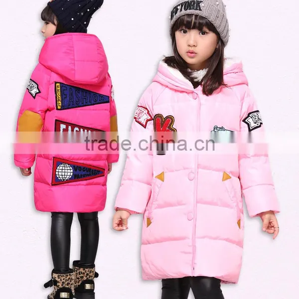 2016 New Fashion Medium Style Hoody Kid Down Jacket photo-2