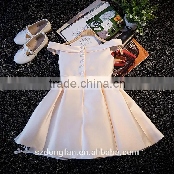 Girls High Quality Stain Princess Dance Flower Girls Wedding Dress Children First Christmas Party Dress photo-2