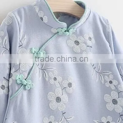 Hot 100% Custom Made Clothing Manufactures Kids Girls Chinese Traditional Dress 2016 New Design photo-2