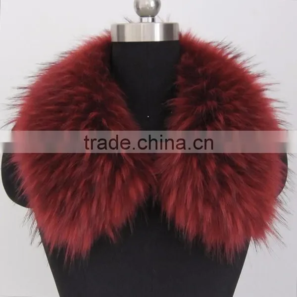 Myfur Grey Color Raccoon Fur Hooded Collar for Man and Women Coat Trim photo-6