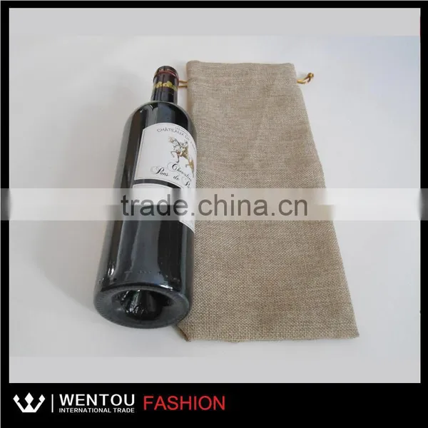 New Arrival Burlap Wholesale Wine Bags photo-4