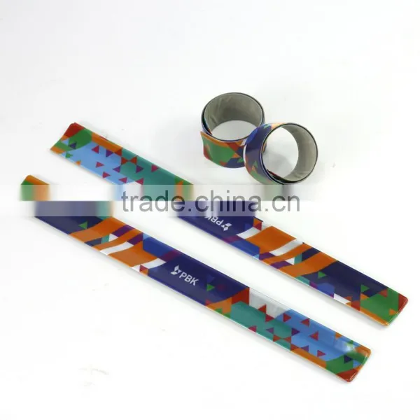 Customized Snap Band PVC Reflective Safety Slap Band photo-4