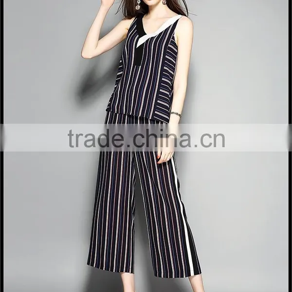 The New Style Casual Suit Blouse & Pant Two Pieces Set Women Clothes photo-2