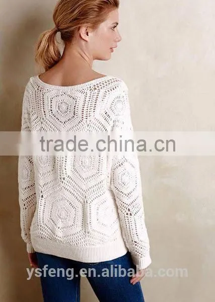2017 Handmade Ladies Knitted Design Sweater photo-3