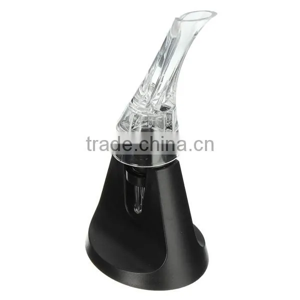 New Fashion High Quality Mini Transparent Acrylic Travel Bar Red Wine Aerator Decanter Pourer Essential Set Quick Aerating photo-6