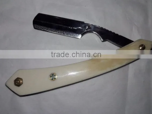 Single Blade Stainless Steel Metal Shaving Razor With Bone Handle photo-2