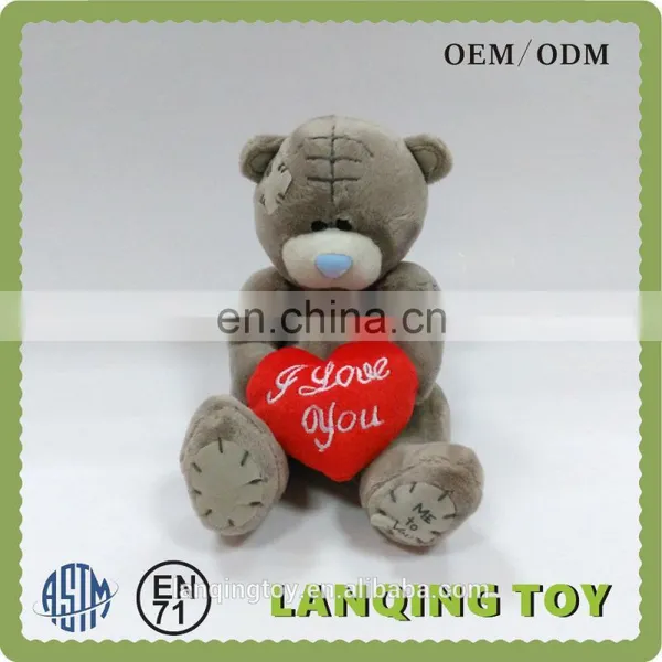 Hot Sale Graduation Gift Teddy Bear Plush Toy With Red Heart