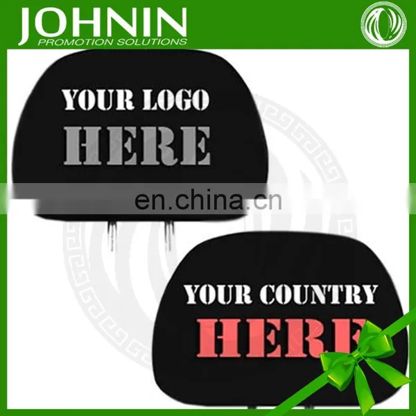 Wholesale Design Print Advertise Polyester Fabric Car Headrest Cover photo-4