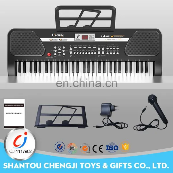 Hot Sale Electronic 61 Key Keyboard Musical Instruments With Microphone