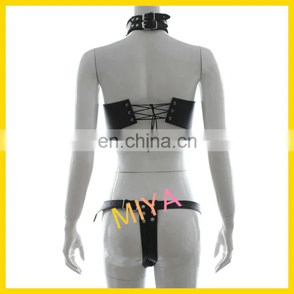 Adjustable Queen's PU Leather Costume Bondage Harness photo-3