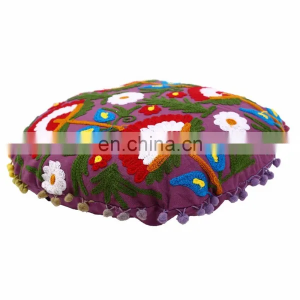 Multi Colors Suzani Embroidered Work Pillow Cover New Decorative Cushion Covers photo-2
