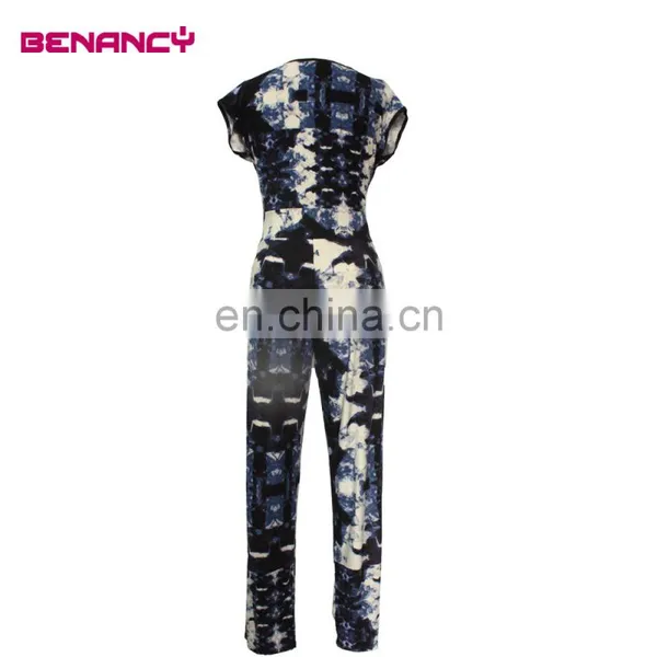Lady Latest Design Printed Jumpsuit Designer Fashion Pant photo-2