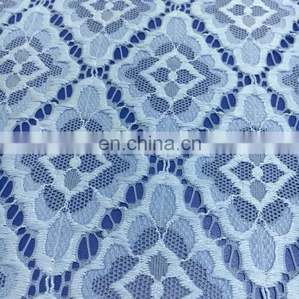 Jacquard Knitting Elastic Lace Fabric for Fashion Woman Dresses photo-4