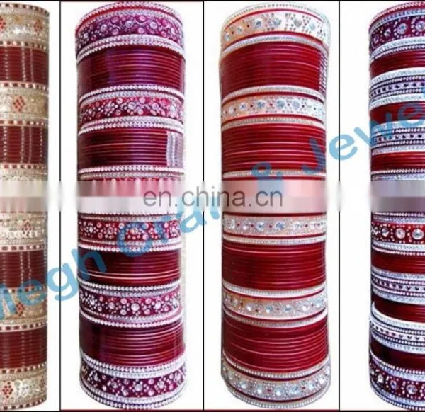 Indian Dulhan Metal Kangan - Wholesale Wedding Metal Bangles - Traditional Metal Bangle photo-2