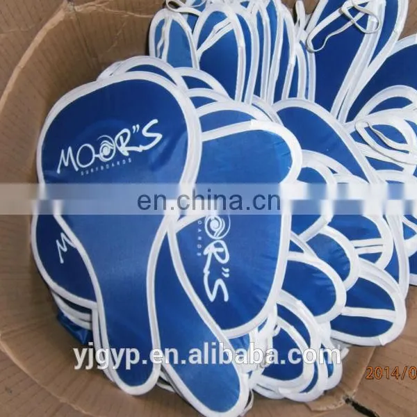 Cheap Promotional T- Shape Nylon Folding Fan photo-4