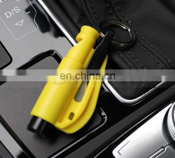 3 in 1 Safeguard Seatbelt Cutter Whistle Emmergency Hammer Car Window Breaker Car Glass Breaker photo-4