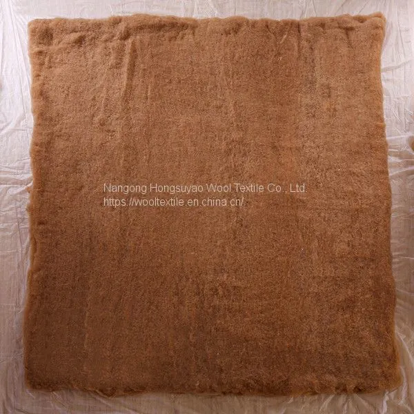 100% Camel Wool Fabric Camel Coat Wool Camel Hair Wadding photo-4
