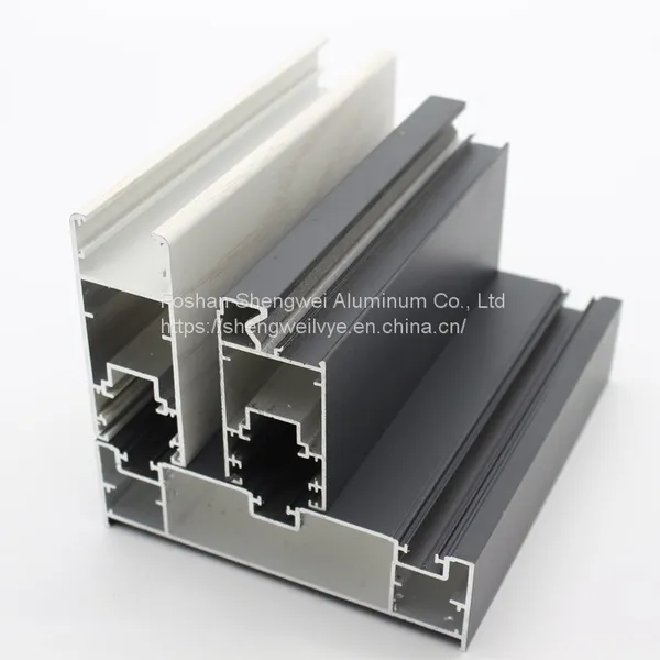 Powder Coated Color 3 Panel Three Track Exterior Aluminum Frame Double Glass Sliding Windows Parts photo-5
