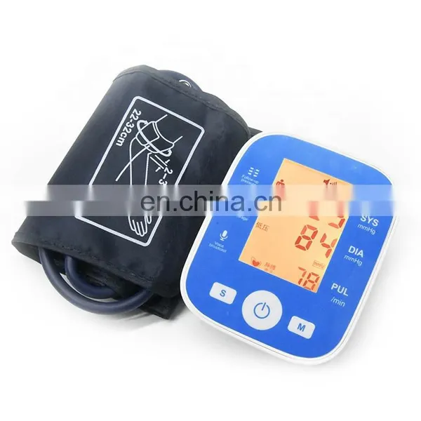 Good Quality Arm Type Digital Electronic Blacklit Blood Pressure Monitor With Voice Function BP Monitor photo-3