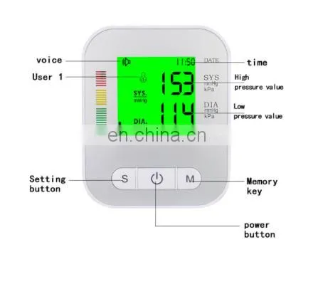 Wholesale Arm Type Digital Electronic BP Machine With Voice Function Blood Pressure Monitor photo-2
