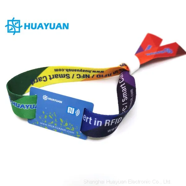 Event Management Bracelet RFID Transponder NFC Fabric Wristbands photo-2