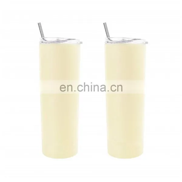 Sublimation Coated Blank 20oz Stainless Steel Tumbler,Double Wall Vacuum Insulated Straight Cup/ photo-3