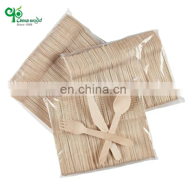 Yada 100% Biodegradable Multifunction Custom Logo Wooden Dessert Biodegradable Disposable Wooden Cutlery photo-3