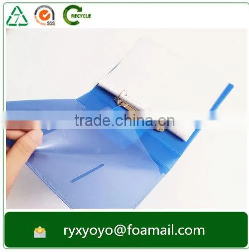 Eco-friendly Hard Cover pp Plastic a4 Size 2d Ring Clip Clear File Folder photo-6