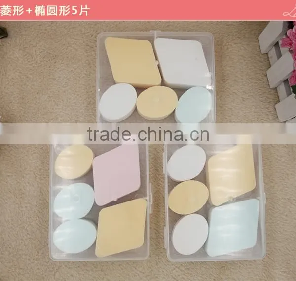Colorful Oval and Diamond Shape Makeup Sponge Cosmetic Powder Puff photo-3