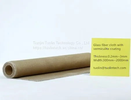 Glass Fiber Cloth With Vermiculite Coating photo-2