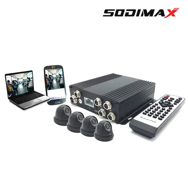 4CH SD Card Full HD Car Cameras 1080P 720p Vehicle Blackbox DVR With 4G WiFi GPS photo-2
