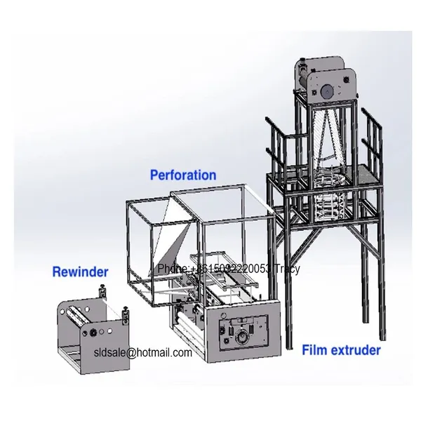 Mulch Film Punching Machine Nonwoven Fabric Perforation Machine photo-3