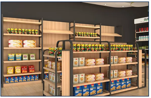 Stylish Double-Sided Metal Supermarket Gondola Shelving for Retail Store Use photo-2