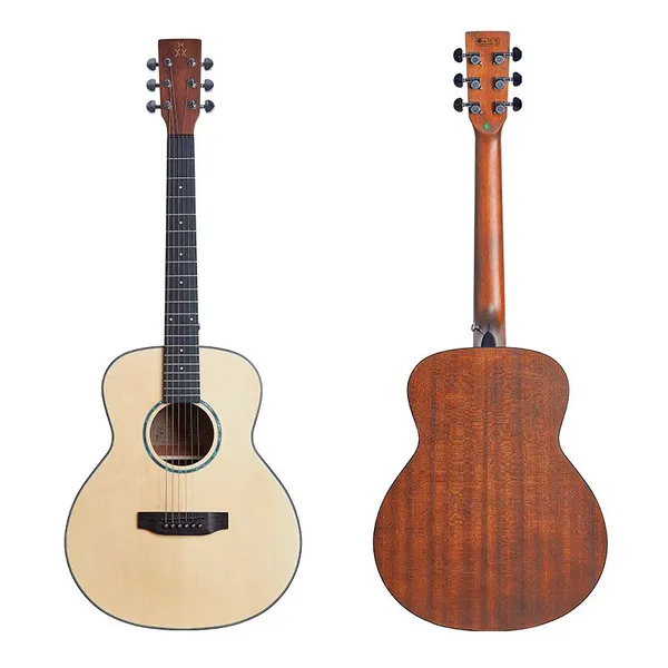YAN 36-inch OM Bucket Spruce Top Sapele Backsides Plywood Guitar Factory SN-360 photo-2