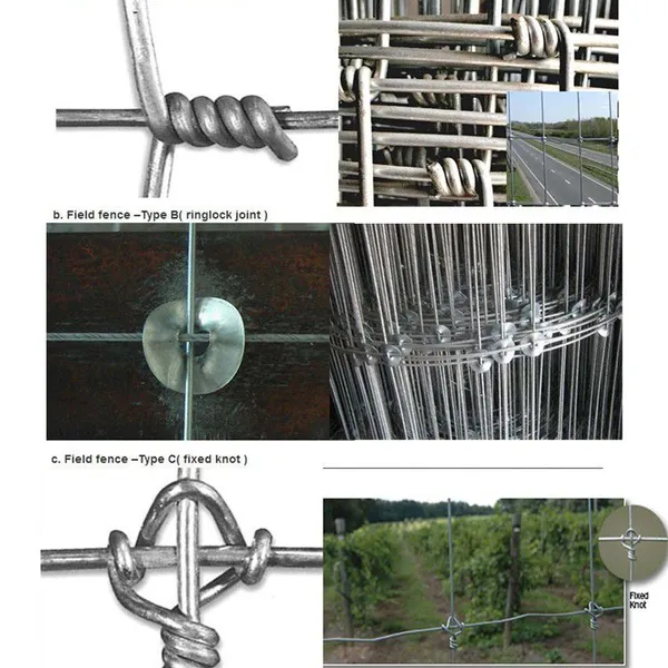 Hinged Joint Field Fence for Farm Livestock Sheep Wire Fencing Galvanized Wire Mesh Fence for Cattle Horse Sheep photo-5