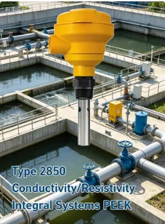 Type 2850 Integral Conductivity Sensor PEEK Inductive Conductivity Resistivity Sensor for Harsh Chemical Applications photo-2