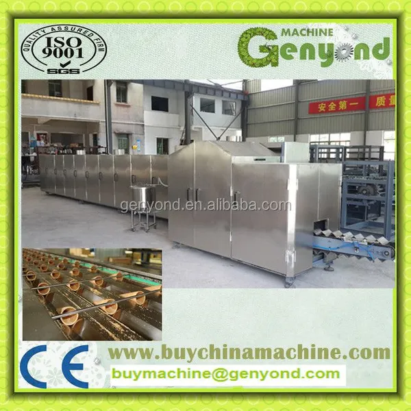 Shanghai Automatic Ice Cream Wafer Sugar Cone Maker Machine Production Line for Making Ice Cream Cone photo-6
