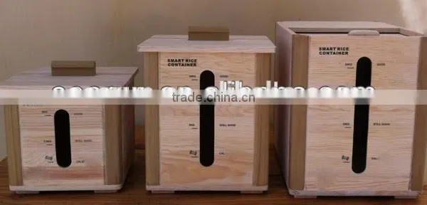 Lightweight Wooden Rice Boxes 20KG/wooden Rice Box Made in China photo-4