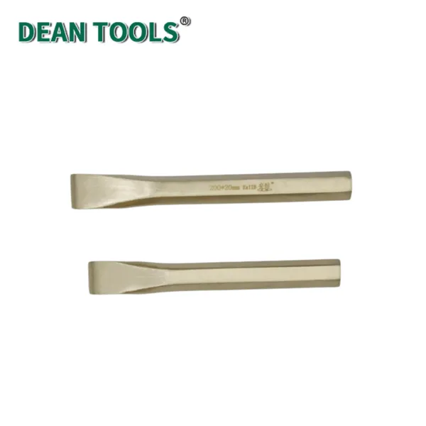 Non-Sparking Flat Chisel,Beryllium Copper Cold Chisel,Blade 22mm,Hex Shaft Flooring Chisel