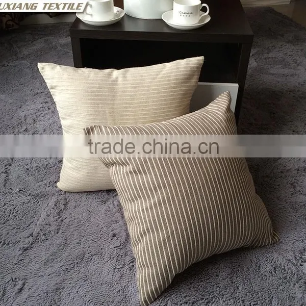 Yarn-Dyed Stripe Plain Back Brace Christmas Chair Cushion Covers photo-3