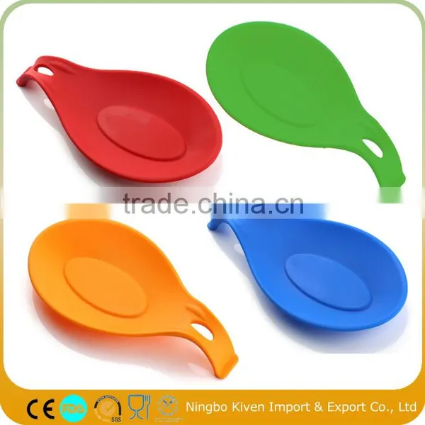 Colorful Silicone Spoon Holder Silicone Spoon Rest photo-3
