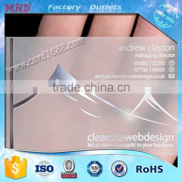 MDC31 13.56mhz Rfid Pvc 1K S50 Transparent Nfc Card photo-5