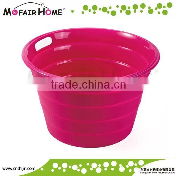 Kitchenware Round Shape Foldable Silicone Bucket
