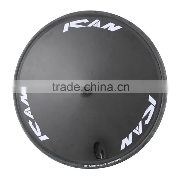 2016 700C Road Bike Front 3 Spokes Clincher 3s Wheels Rear Carbon Clincher Disc Wheelset Fit for Road TT Bike photo-3