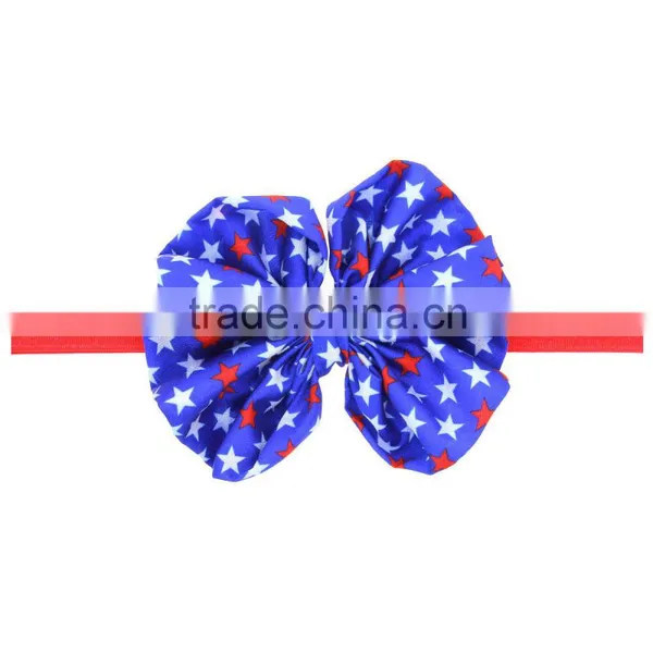 Hot-sales Baby Red Star Headband Infant Headband Toddler Turban Headband 4th of July Kids Knotted Headband Wh-1752