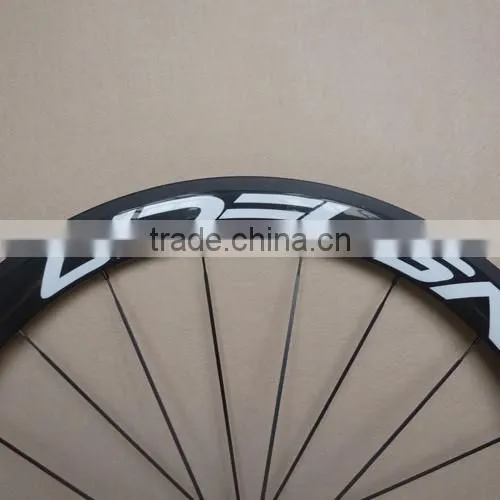UDELSA U50 Chinese Carbon Tubular Wheels for Road Bike Super Light Weight Red Hubs photo-2