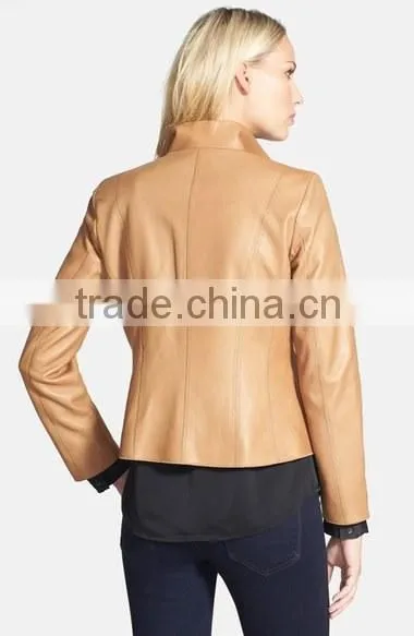 Plain and Professional Women Fashion Leather Jacket photo-2